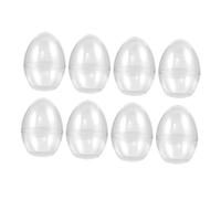 Garneck 8pcs Plastic Easter Egg Ball Storage Boxes Design Elegant Packaging Versatile Storage Box Easy Visibility of Contents for Easter Parties Home Decor