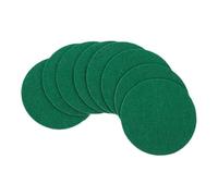 Garneck 8pcs Polyester Fiber Table Hockey Pad Replacement Set for Home Mini Hockey Table with Smooth Slide and Sturdy Green Felt Accessories