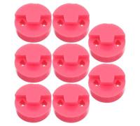 Garneck 8pcs Rubber Violin Mutes Set, round Claw Style Violin Practice Accessories with Sound Dampener Pads for Quiet Home and Orchestra Use, Pink