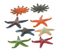 Garneck 8pcs Sea Star Figurines Ocean Animal for Realistic Decoration for Home Aquarium Safe Tpr Material for Beach Decor Rooms