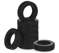 Garneck 8Pcs Silicone Luggage Wheel Covers with Noise Absorbing and Scratch Protection for Double-Wheeled Suitcases, Lightweight Travel Accessories 5.3X5.3Cm