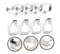 Garneck 8Pcs Stainless Steel Elephant Biscuit Cutters Lovely Cookie Molds for Baking Pancakes Fondant Sugar Dough Safe and Easy to Clean Bakery Accessories for Adults