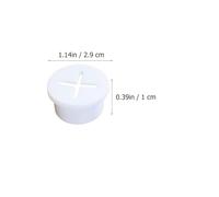 Garneck 8pcs White Rubber Cable Wire Grommet with Removable Lid Wear-resistant Desk Hole Cover for Home Office Cable Management and Wire Organizer