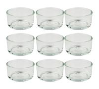 Garneck 9pcs Glass Reptile Food and Water Bowls for Tortoise and Reptile Feeding, Multi-use Convenient Glass Bowls Thick Design and Smooth Surface, Gift for Friends Or Family