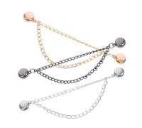 Garneck 9pcs Magnetic Clothing Clips Adjustable Shirt Clips for Women for Jeans Easy Adjustment Waist Cinching No Sew Silver Black Gold