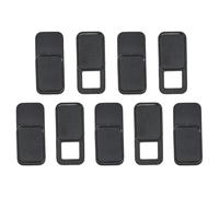 Garneck 9pcs Metal Oval Webcam Covers Privacy Slider for Laptop Tablet Smartphone, Ultra-thin Phone Webcam Cover with Black Protective Shutter, Anti-hacking Camera Protector