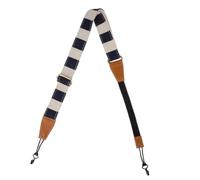 Garneck Adjustable Cotton Ukulele Shoulder Strap Excellent Workmanship and Long Lifespan with Leather Ends, Sturdy Ukulele Sling for Other Musical Instruments for Performances