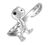 Garneck Adjustable Dinosaur Ring Creative and Elegant Hand Jewelry for Women Unique Design for Parties and Gatherings Comfortable Fit for All Eye Catching Accessory