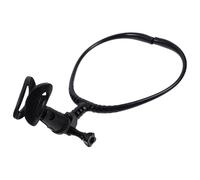 Garneck Adjustable Neck Microphone Holder for Performers and Artists, Lightweight and Portable Plastic and Metal Hands-free Mic Support Suitable for 24mm-45mm Microphones, for Hosting