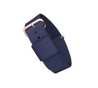 Garneck Adjustable Nylon Watch Strap Replacement Band in Classic Blue with Timeless Simple Style for Smartwatch Wrist, Comfortable Elastic Strap Suitable for Men and Women