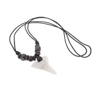 Garneck Adjustable Vintage Resin Necklace for Men Women Retro Bohemian Surfer Jewelry Beach Friendship Pendant with Handwoven Wax Thread Cord