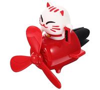 Garneck Air Outlet Aromatherapy Hello Decorations Car Perfume Car Air Vent Clips Vent Cat Diffuser The Auto Accessories Freshener for Clips Cat Scent Smell Ornament Decorations Abs Red