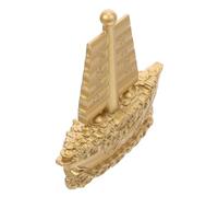 Garneck Alloy Sailboat Figurine Feng Shui Luck Ornament for Home Office Nautical Tabletop Decor Symbolizing Success and Determination with Sophisticated Modern Sailing Ship Design