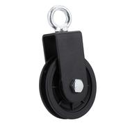 Garneck Aluminium Alloy Swivel Groove Pulley Wheel Heavy Duty Bearing Lifting Pulley for Gym Equipment Parts Fitness Training Cable System