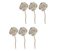 Garneck Aromatherapy Rattan Sticks Alternative to Diffusers 6pcs with Flower Shape for Diffusing Fragrance Suitable for Hotel and Office Use