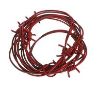 Garneck Artificial Barbed Wire Trim Fake Simulation Chain for Halloween Decorations Plastic Barb Prop for Haunted House and Costume Parties