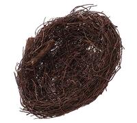 Garneck Artificial Bird Nest Ornament Rattan Woven Garden Decor Unique Bird Nest Decoration for Outdoor and Indoor Scenes Creative Bird's Nest Design for Home and Lawn Decor