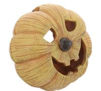 Garneck Artificial Pumpkin Shaped Reptile Hideout Cave for Small Pets Lightweight Resin Material Smooth Surface Reptile Tank Decor and Shelter