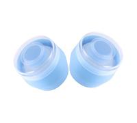 Garneck Baby Powder Puff Case 2pcs Infant Talcum Puff with Storage Box Portable Skincare Tool for Baby Body Care and Travel in Sky Blue