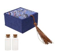 Garneck Baby Tooth Keepsake Box and Fetal Hair Memory Case, DIY Umbilical Cord Collection Set with 2 Bottles in Red Box, Newborn Baby Souvenir for Teeth and Hair Preservation