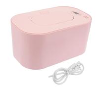Garneck Baby Wet Tissue Warmer Dispenser Pink with Energy Saving Low Power Consumption, Adjustable Temperature Wet Wipe Heater for Baby Use in Home and Travel