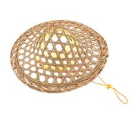 Garneck Bamboo Cone Hat Woven Samurai Cosplay Headwear for Adults and Traditional Asian Farmer Sun Hat Party Accessory Versatile Japanese Ninja Costume Prop