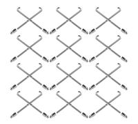 Garneck Banjo Hooks Nuts 48Pcs Banjo Hardware Accessories Tension Brackets for Musician Repair and Instrument Care