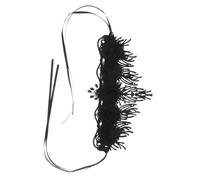 Garneck Baroque Style Women's Party Crown Lightweight Floral Headpiece Black Gothic Halloween Masquerade Hair Wreath Elegant Cosplay Accessory for Themed Events