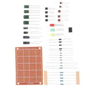 Garneck Basic Electronics Soldering Kit for Beginners Interactive Component with Breadboard for DIY Projects for Skill Development Electronics Engineering
