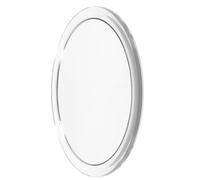 Garneck Bathroom 15x Magnification Mirror with 146mm Suction Cup Single-sided Silver Makeup Mirror for Bathroom Use Portable High-definition Cosmetic Magnifying