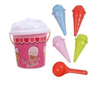 Garneck Beach Sand with Ice Cream Molds Creative Bucket for Outdoor Play Enhances Imagination and Social Skills for Park Backyard School Fun Random Color