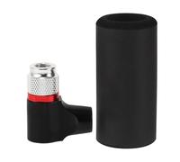 Garneck Bicycle Tire Pump Bike Pump Head Aluminium Alloy Black Quick Inflation Tool for Road Bikes User-friendly Operation
