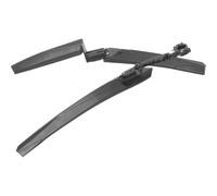 Garneck Bike Mudguard Mud Guards Front and Rear Black Plastic Resin Quick Release Extended Full Coverage for Mountain Bike