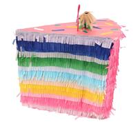 Garneck Birthday Cake Shaped Pinata Party Decoration for Celebrations Festivals and Birthday Events Fun Candy Filling Prop for Parties Unique Design and Eye Catching Decor