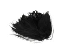 Garneck Black Short Hair Wig with Air Bangs for Women Natural Looking Cosplay Wig Easy to Wear Fashionable Party and Masquerade Headdress Face Framing Style for Festivals and Daily Use