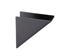 Garneck Black Stainless Steel Triangular Tissue Holder for Home and Restaurant, Space-Saving Stylish Paper Towel Stand with Chic Design, Sturdy Metal Napkin Storage Rack