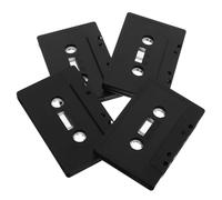 Garneck Blank Audio Cassette Tape Decor 4pcs Plastic Cassette Shape Ornaments Vintage Wall Decoration for Handcraft and Purposes