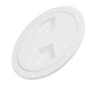 Garneck Boat Hatch Cover round PP White Waterproof Quick Open Boat Deck Inspection Hatch and Storage Access