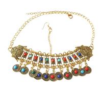 Garneck Bohemian Chain Headband Necklace Multipurpose Egyptian Headpiece for Women Vintage Zinc Alloy Jewelry Comfortable Lightweight Headdress Weddings Proms