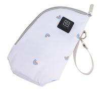 Garneck Bottle Warmer Milk Warmer Portable USB Polyester White for Beverage Bottle Outdoor Infant