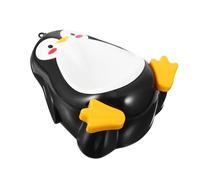 Garneck Boy Training Urinal Wall-Mounted Penguin Potty Trainer for Toddlers, Black Cartoon Animal Pee Trainer, Baby Boys Toilet Potty for Bathroom Training and Travel