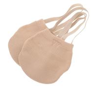 Garneck Breathable Half Sole Dance Shoes with Non-Slip Strap Ballet Dance Foot Pads for Adults Reusable Forefoot Covers for Ballet Gymnastics and Belly Dancing Comfortable and Washable Beige