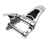 Garneck Bridge Tailpiece for Hollow Archtop Jazz Guitar Vibrato Tremolo Function Chrome Finish Compatible Electric Guitar Tremolo Arm Scenario