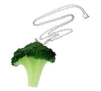 Garneck Broccoli Vegetable Necklace Pendant Simple Drop Necklace for Women Fashion Jewelry Casual Wear for Teens