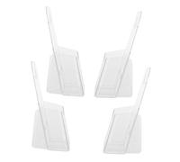 Garneck Brochure Acrylic Display Holder A4 Trifold Single-Layer Plastic Brochure Holder Stand Acrylic for Trifold Leaflets Office Countertop Leaflet Organizer