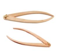 Garneck Calipers and Transfer Measurements outside 2pcs Wooden Measuring Tool Beige Curved Caliper Set to Measure outside Diameters for Clay Sculpture and Modeling for Pottery Craft
