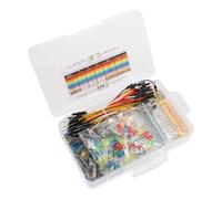 Garneck Capacitor and Resistor Breadboard Kit Electronics Components Assortment Set with Test Circuit Board for DIY Projects and Starter Electronic Experiments