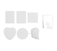 Garneck Car Air Freshener Refill Pads 1 Set/61pcs Felt White Aromatherapy Discs for DIY Car Aroma Pendant and Essential Oils