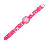 Garneck Cartoon Flower Pattern Watch Stylish Wristwatch for School Lightweight Silicone Design for Easy Reading