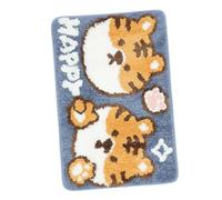 Garneck Cartoon Tiger Floor Mat Absorbent Non Slip Decorative Doormat for Home Living Bedroom Indoor Entryway Rug Easy Clean Washable Household Pad
